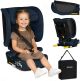 Lionelo Orin Autostoel ISOFIX - Opvouwbaar Autostoeltje 100-150 cm (3,5-12 jaar / 15 tot 36 kg / Groep 2 3) – 14-standen Hoofdsteun – 4-standen Rugleuning – Licht & Compact – Inclusief Bekerhouder & Transporttas – Kinderzitje i-Size Reis