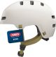 Fietshelm ABUS XOXO – stadshelm in skater-look – helm voor skateboard, fiets, step – met geoptimaliseerde kinbescherming – voor jongeren en volwassenen – maat S, taupe