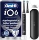 Oral-B iO 6S Elektrische Tandenborstel - Zwart - inclusief Reisetui, Opzetborstelhouder en extra Opzetborstel