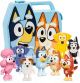 BLUEY Mallette de collection avec 8 figurines Deluxe set