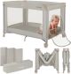 Lionelo 3in1: Baby bed + Reisbedje + Box – met Comfortabele Matras – Compact en Licht – Opvouwbaar – Zij-ingang – Stalen Frame – Reistas – Tot 15 kg – 70 x 100 cm – Lionelo Amelie