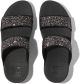 FitFlop Lulu Multi-Tonal Glitter Slides Dames Slippers - Zwart Multi 41
