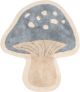Vloerkleed paddenstoel - Blauw - Forest Friends