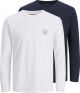 JACK & JONES JJJAXON TEE LS CREW NECK 2PK MP NOOS Heren T-shirt - Maat L