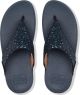 FitFlop Lulu Glitter Toe-Thongs PU Glitter Dames Slippers - Midnight Navy 41