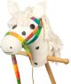 Goki Houten Stokpaard Wit