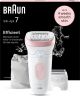 Braun Silk·épil 7 - Epilator voor Eenvoudige Ontharing - Langdurig Gladde Huid - 7-030 - Wit/Flamingo