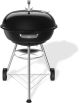Weber Compact Kettle - Ø 57 cm Grillrooster - Houtskoolbarbecue - Zwart - Asopvangschaal - 2 Duurzame, weerbestendige wielen - Handige dekselhaak - Kras- en roestbestendig