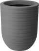 elho bloempot grijs allure ribbon high bloempot 43 cm - mineral clay