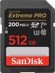 SanDisk Extreme Pro - SDXC - 512GB - 200/90 mb/s - V30