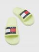 Tommy Hilfiger Dames Slippers - Groen - Maat 37