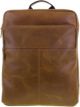 DSTRCT Limited Leren Laptop Rugzak - 15,6 inch Laptoptas - Heren Dames Rugtas - Cognac