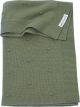 Meyco Baby Mini Knots wiegdeken - forest green - 75x100cm - 1.0 TOG