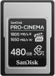 SANDISK CF Express Pro Cinema 480GB 1800 / 1650 mb/s type A