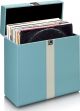 KOOPJESHOEK Lenco Platenkoffer - LP Opbergsysteem - Vinyl Houder voor ca. 30 platen - TTA-300BUWH - Blauw
