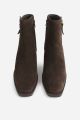 BRONX cassi-dy enkellaars donker bruin Maat 38