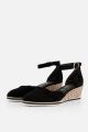 Tamaris Espadrilles Sleehak zwart Leer - Dames - Maat 42