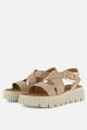 Tamaris Sandalen beige Suède - Maat 38