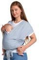 Momcozy Easy‑Wear Baby Wrap – Comfortabel X-Vorm design - Hands‑Free - Draagdoek voor Baby tot Peuter - Grijs