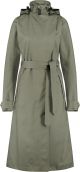 AGU Trench Coat Long Regenjas Urban Outdoor Dames - Groen - XL