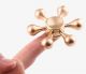 Fidget spinner steel drops - 6 bladen - Goudkleurig