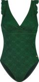 Beachlife Green Embroidery Dames Badpak - Maat 38 (Cupmaat B)