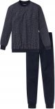 Schiesser Heren Pyjama - Donkerblauw - Maat L