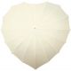 Impliva Heart UV-Bescherming Paraplu - 110 cm - Offwhite