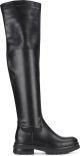 POSH by Poelman IZA Dames Overknee Laarzen - Zwart - Maat 38