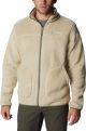 Columbia Rugged Ridge II Vest Heren met Rits - Sherpa Fleece Vest Heren - Outdoorvest - Crème - Maat L