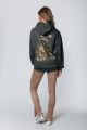 Colourful Rebel Desert Nomad Hoodie Grijs Dames - Oversized Fit - Polyester - L