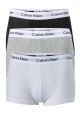 Calvin Klein Boxershorts - Heren - 3-pack - Grijs/Wit/Zwart - Maat L