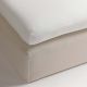 HnL Living - Hoeslaken - Topper - Katoen Perkal - 180 x 200 cm - Wit