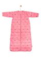Jollein Little boats Slaapzak 4-seiz. 70cm met afritsbare bouw coral pink 