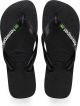 Havaianas Brasil Logo Unisex Slippers - Zwart - Maat 41/42