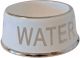 Boon Waterbak Hond - Wit/Zilver - 18 cm