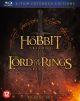 Hobbit & Lord of the rings trilogy (Blu-ray)