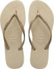 Havaianas Slim Dames Slippers - Zand/Goud - Maat 37/38