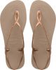 Havaianas Luna Dames Slippers - Rosé Goud - Maat 37/38