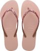 Slippers Havaianas Slim Glitter Ii Slippers - Lichtroze/Goud - Maat 33/34