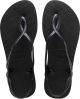 Havaianas Luna Dames Slippers - Zwart - Maat 41/42
