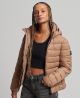Superdry Superdry Hooded Classic Fuji Puffer Dames Jas - Maat M