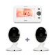 Babyfoon Alecto DVM-140 + DVM-140C babyfoon met 2 camera's en 4.3
