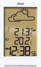 Alecto WS-2200WT Stijlvol weerstation | Draadloze buitensensor, verlicht display | Wit