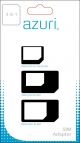 Azuri simkaartadapter 3 in 1 (SIM, MICROSIM en NANOSIM)