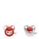 Bibi fopspeen Happiness Duo Premium Papa/Mama 6-16 mnd (2 stuks)