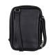 Cowboysbag leren crossbody tas Pierce zwart