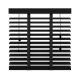 Houten jaloezie (80x180 cm) Mat zwart Decosol 