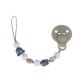 Difrax speenkoord met kralen blauw