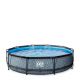 EXIT Frame Pool ø360x76cm grijs